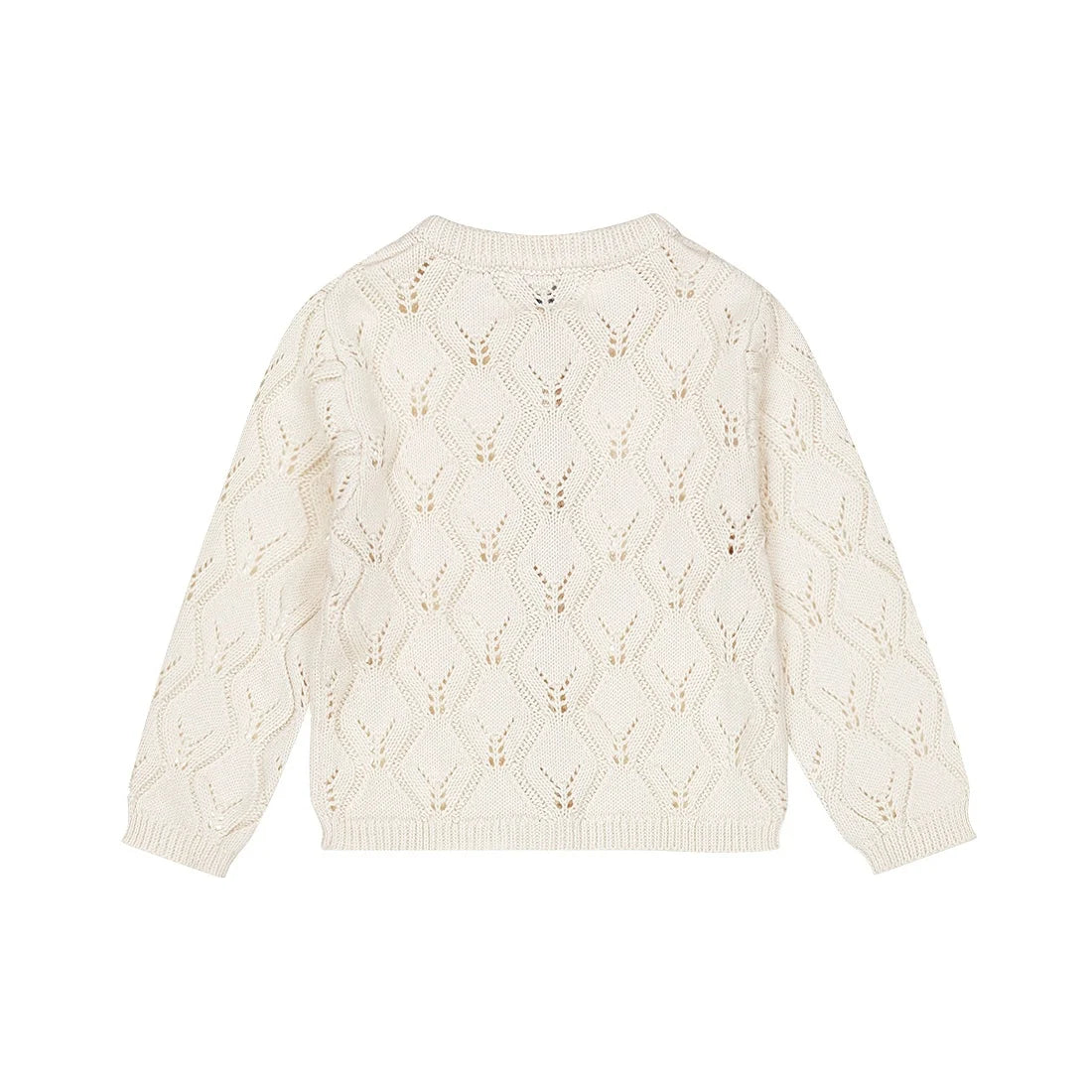 DIRKJE - cardigan traforato avorio