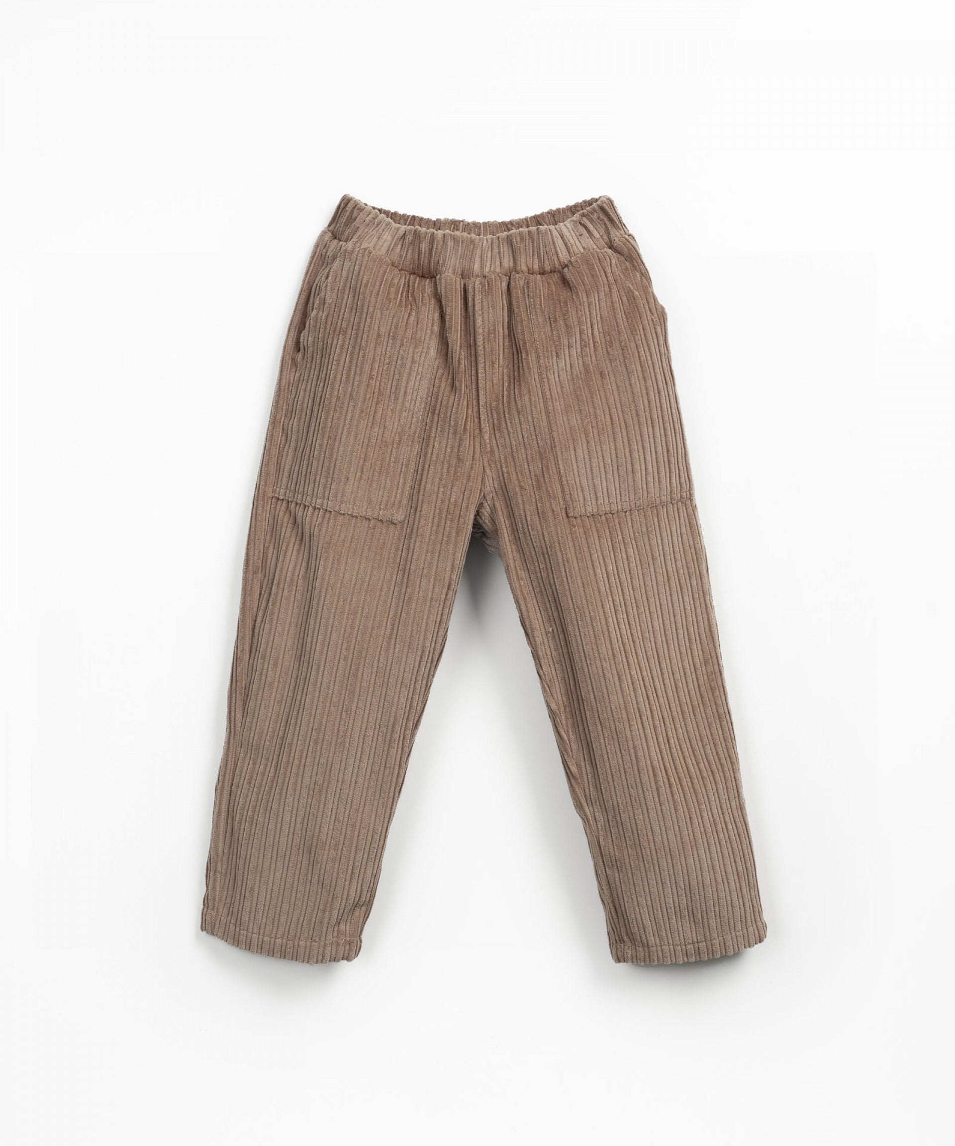 PLAY UP - pantalone velluto marrone chiaro
