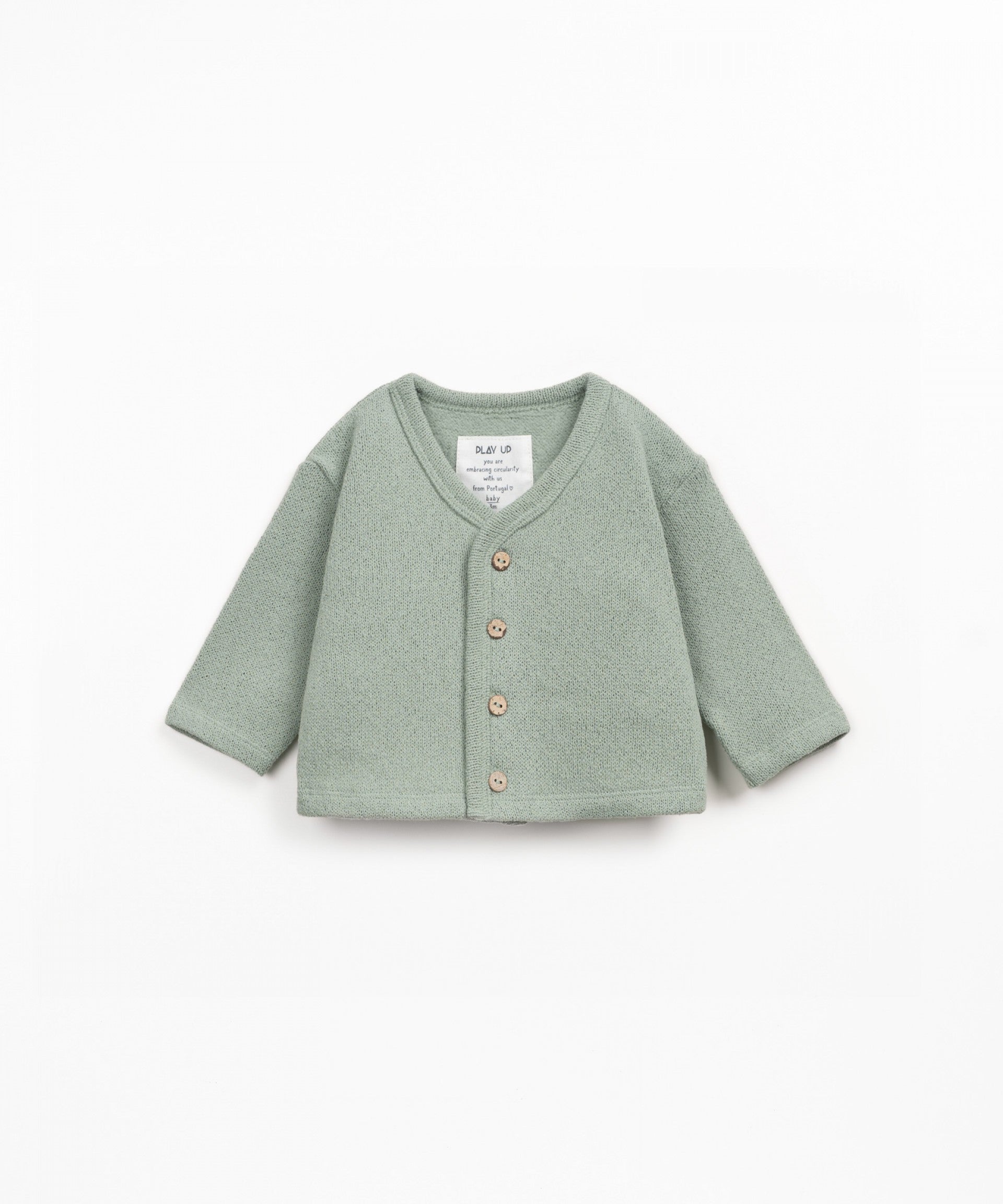 PLAY UP - cardigan verde menta