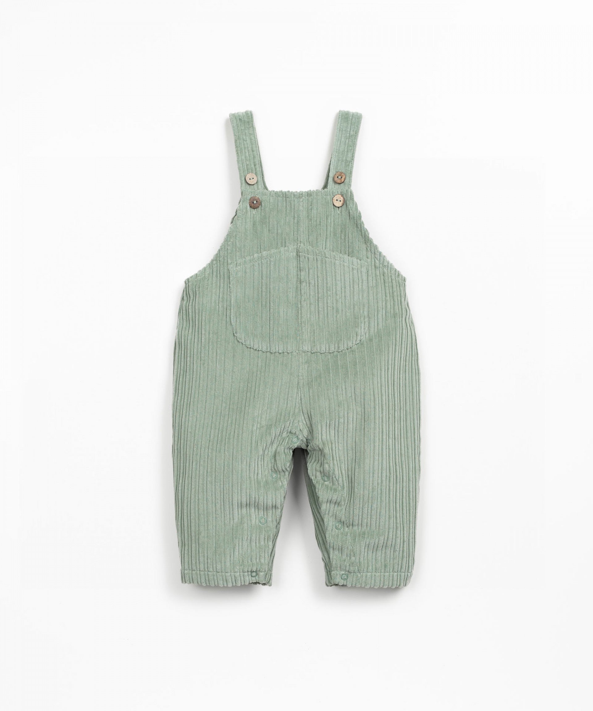 PLAY UP - salopette velluto verde menta