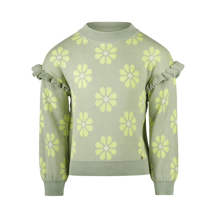 KOKO NOKO - maglione verde con fiori