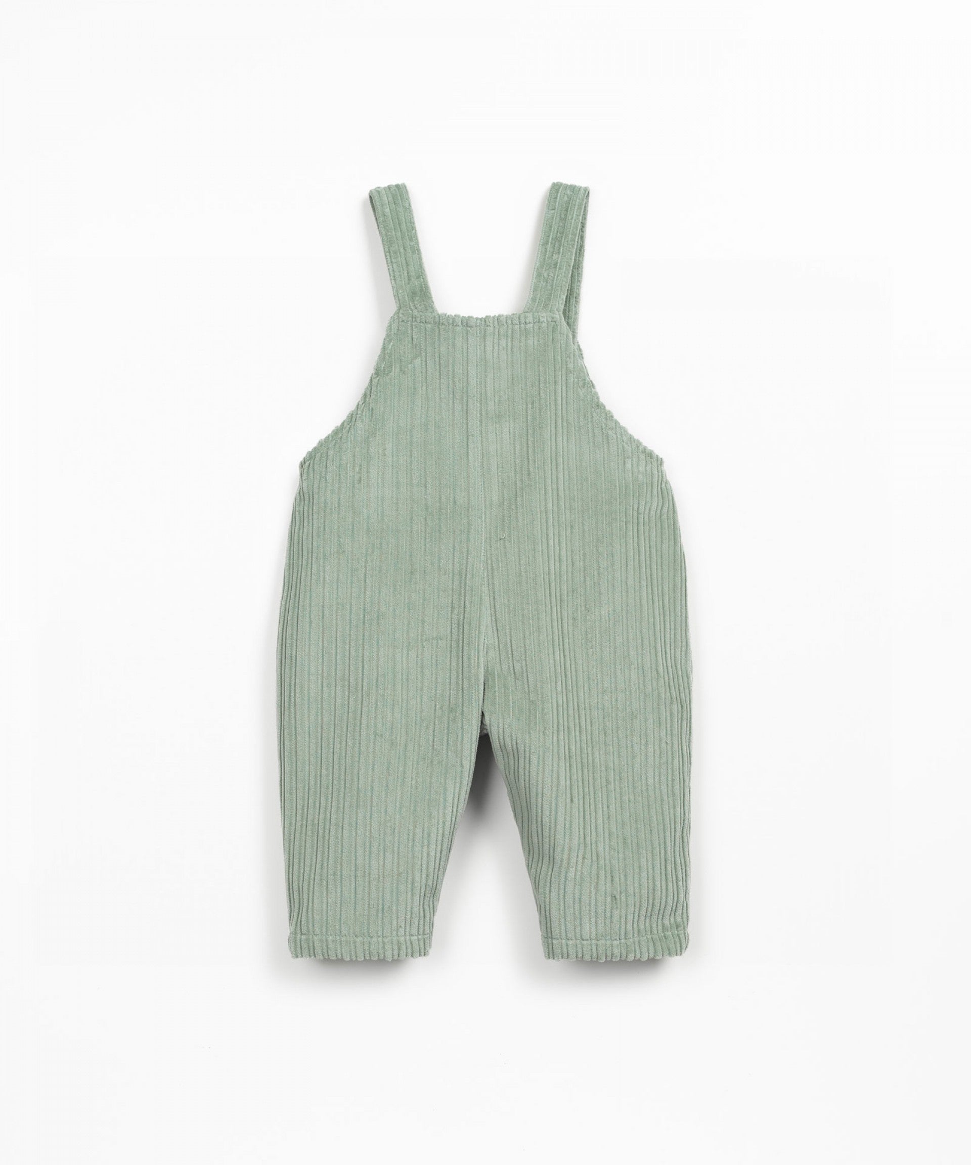 PLAY UP - salopette velluto verde menta