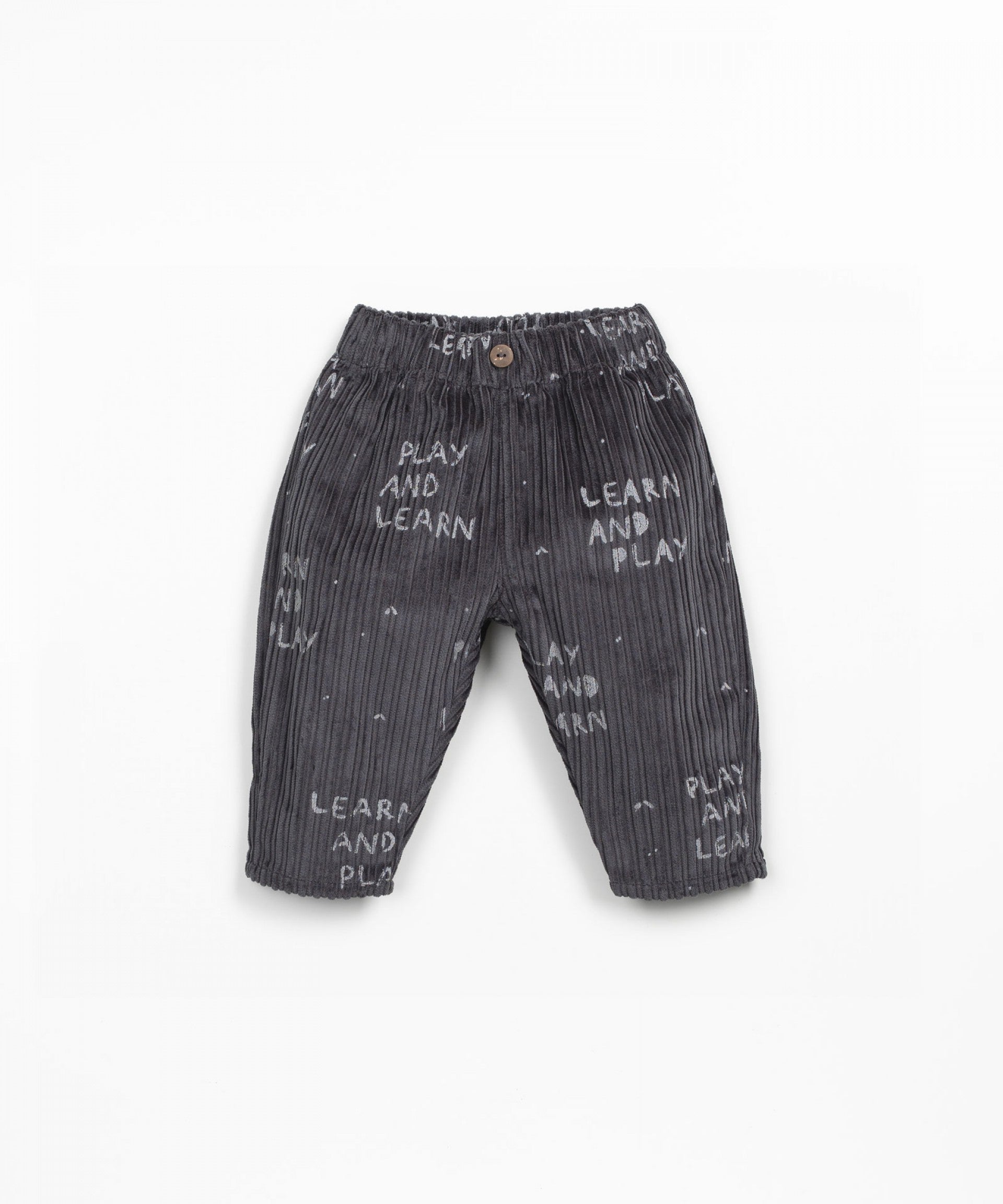 PLAY UP - pantaloni velluto stampa play and learn