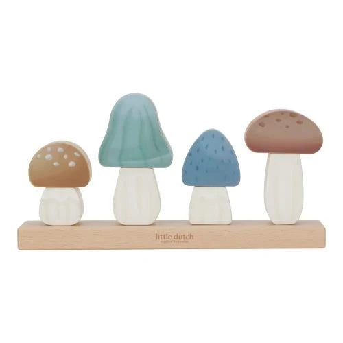 LITTLE DUTCH - puzzle funghi da impilare