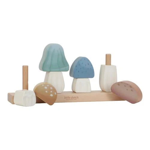 LITTLE DUTCH - puzzle funghi da impilare