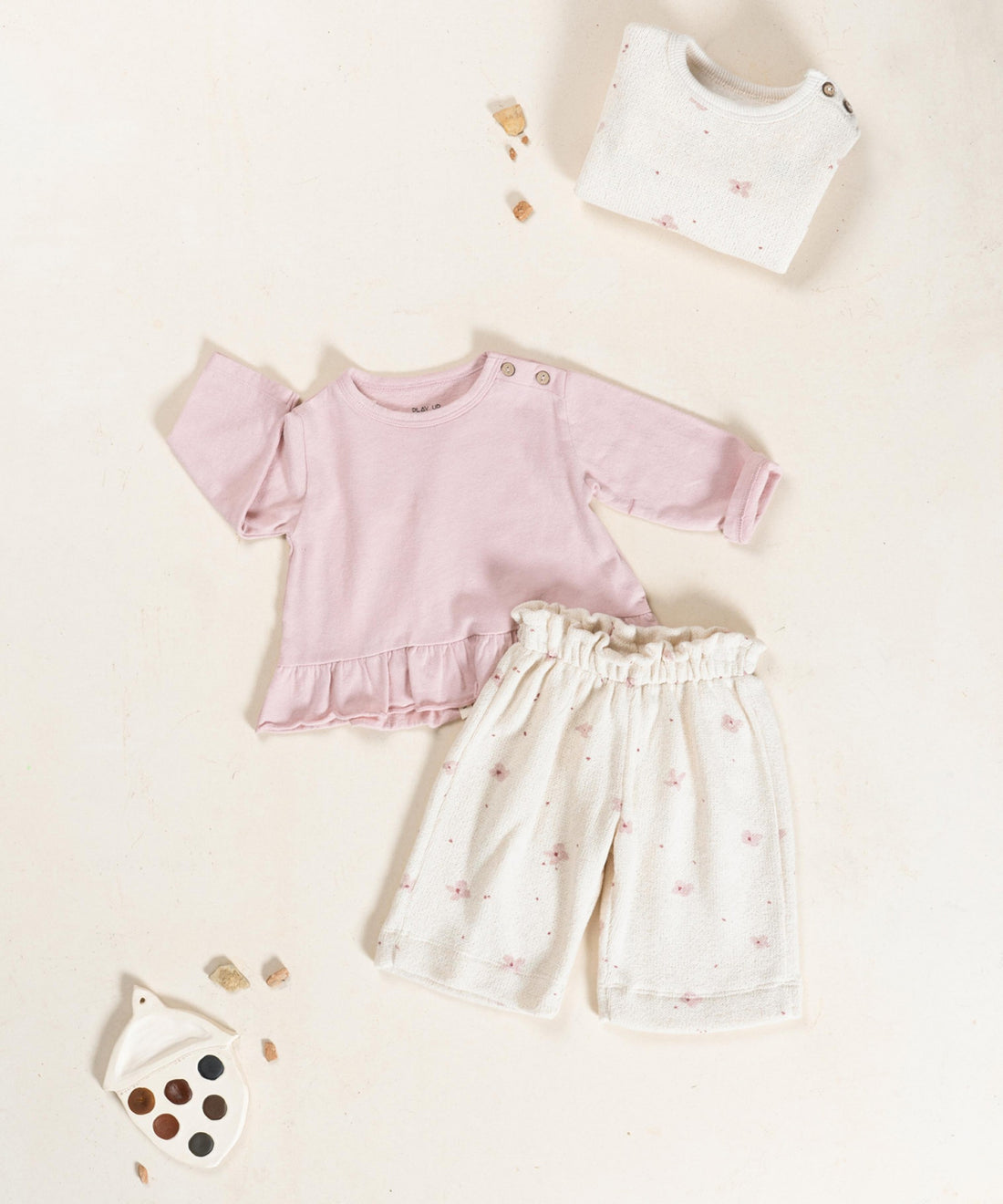 PLAY UP - pantaloni stampa floreale