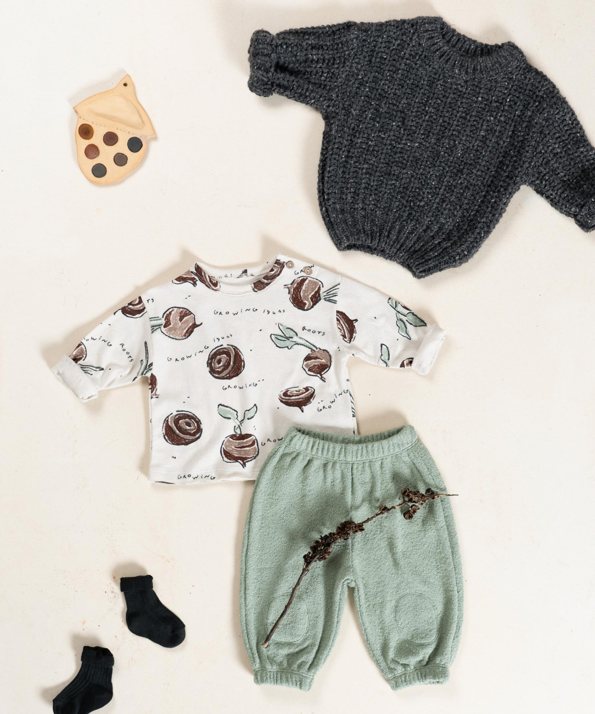 PLAY UP - maglia stampa barbabietole