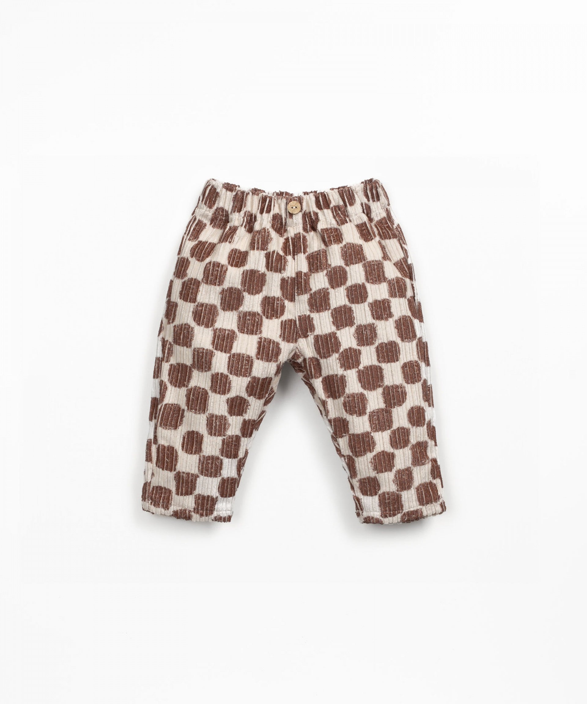 PLAY UP - pantalone velluto quadri