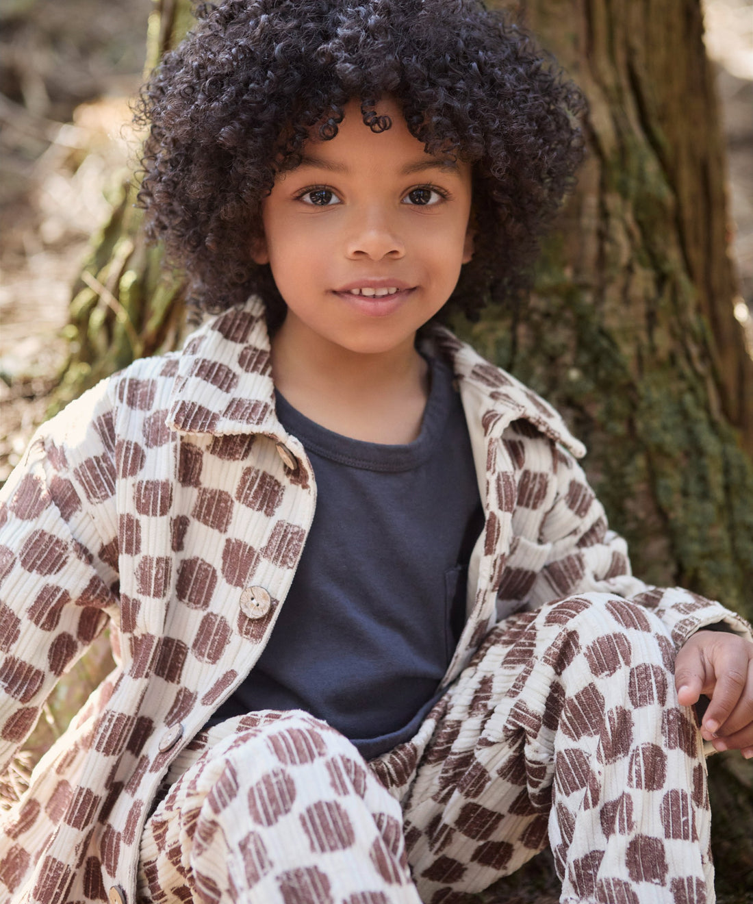 PLAY UP - camicia velluto a quadri