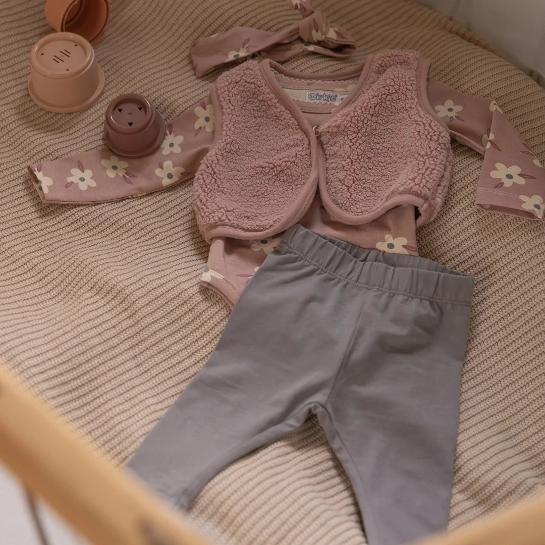 DIRKJE - set con gilet teddy